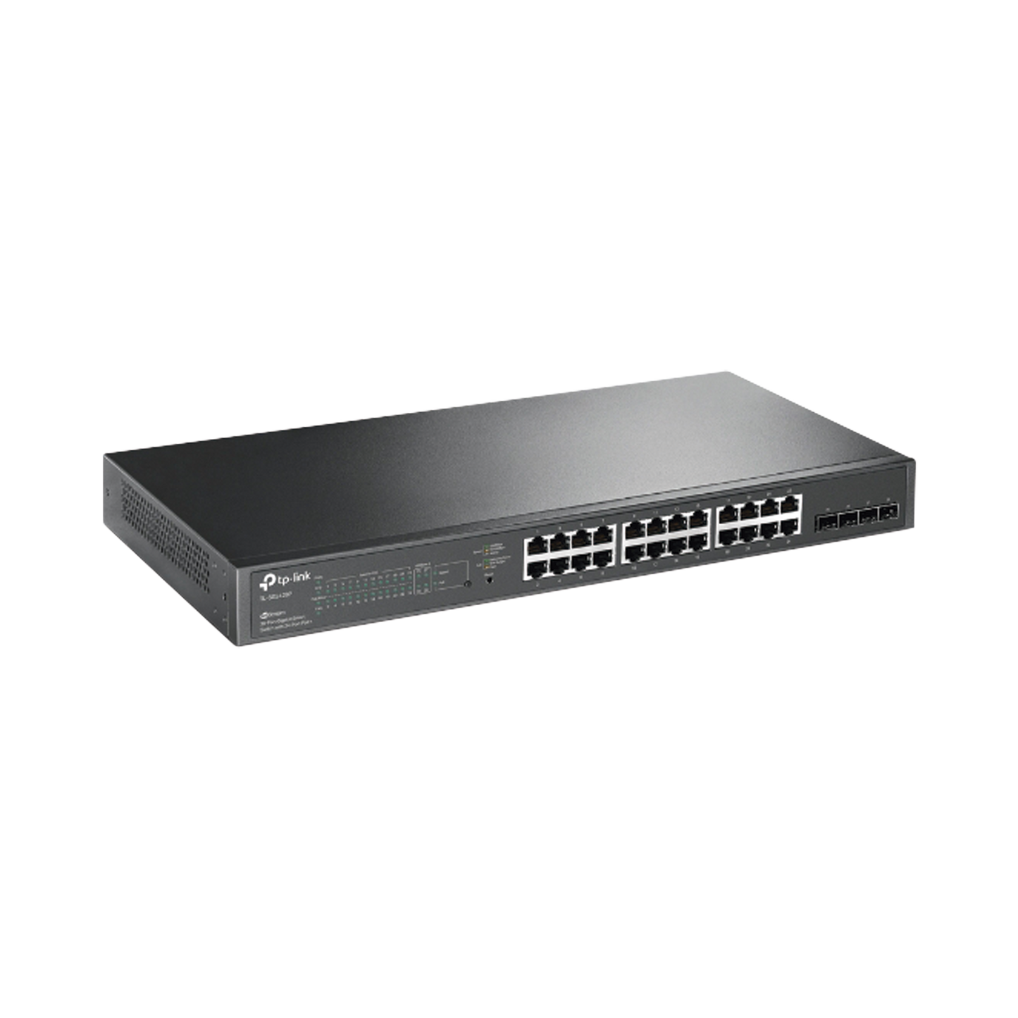TL-SG2428P - Switch PoE JetStream SDN Administrable 24 puertos 10/100/1000 Mbps + 4 puertos SFP, 24 puertos PoE, 250W, administración centralizada OMADA SDN