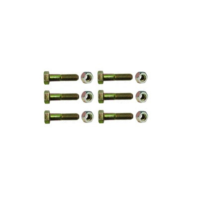TORN-TZ30 - Paquete de 6 tornillos grado 5 y tuercas tropicalizadas 1/4 x 1-1/4". Para STZ30/SCZ30/SCZ30P.