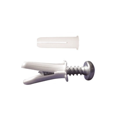 TP-0-KIT - Paquete de 20 taquetes blancos 3/4" y 20 tornillos 8mm x 3/4" (1101-05002)