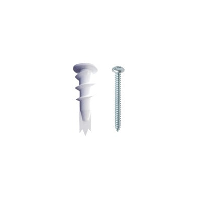 TPD-38-KIT - Kit de 10 taquetes autoperforables y 10 tornillos 10mm x 1 1/2" (1301-05002)