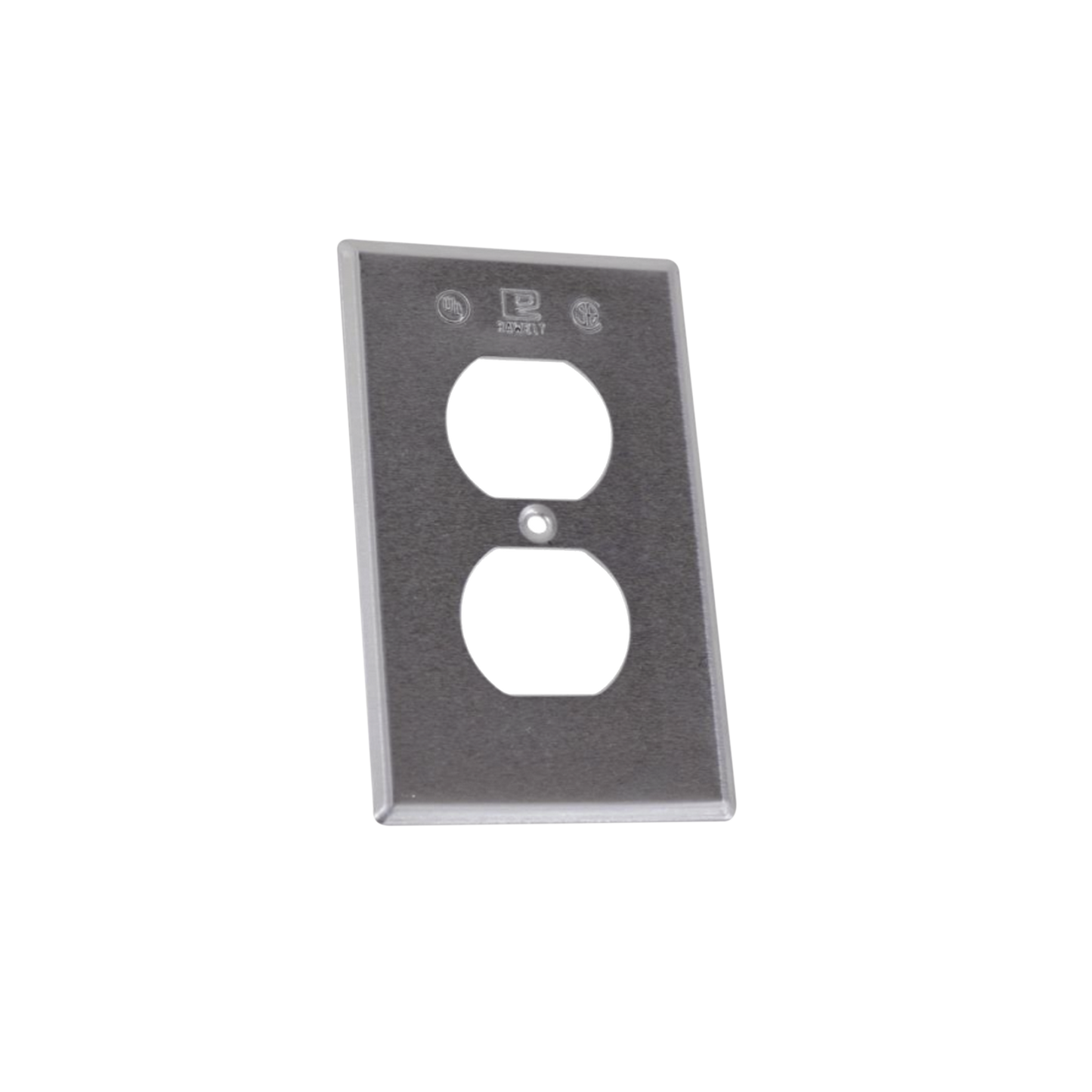 TR-0422 - Tapa rectangular para contacto dúplex de aluminio tipo RR a prueba de intemperie.