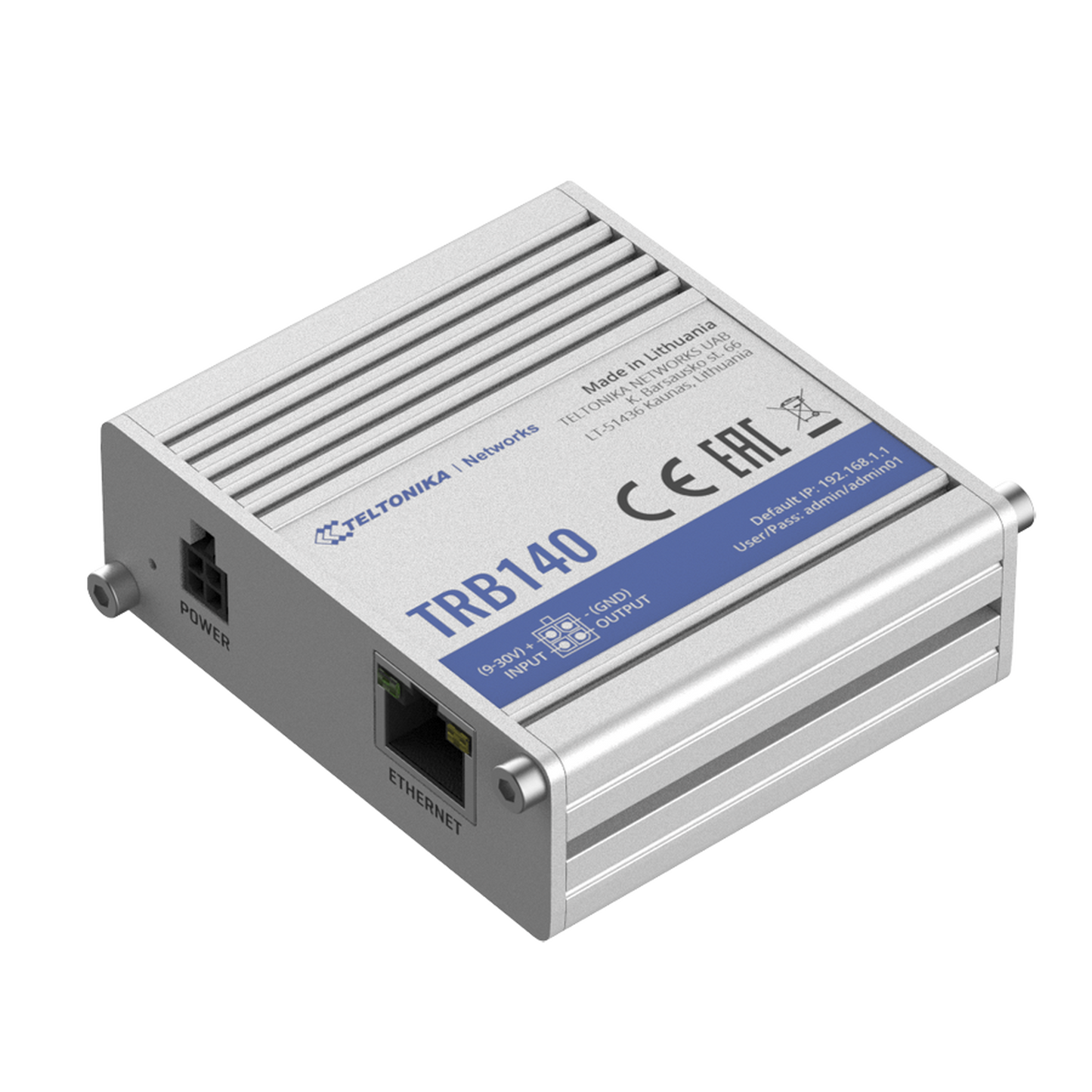 TRB140 - Router Industrial LTE 4G, con 1 puerto Ethernet 10/100/1000Mbps Gigabit