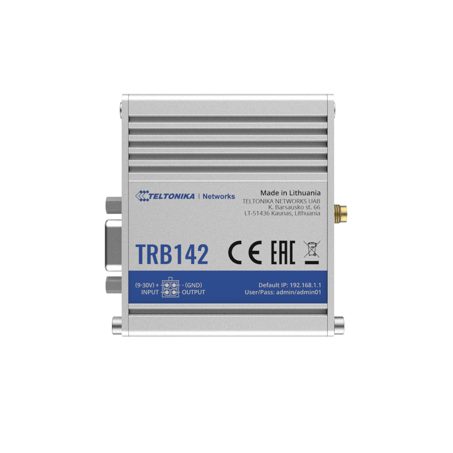 TRB142 Gateway Industrial LTE 4G a Puerto Serial RS232