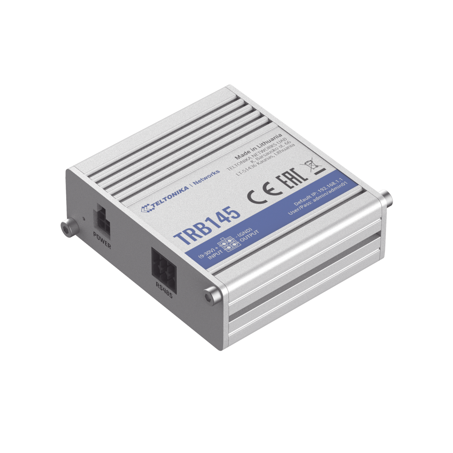 TRB145 Gateway Industrial LTE 4G, con 1 puerto RS485