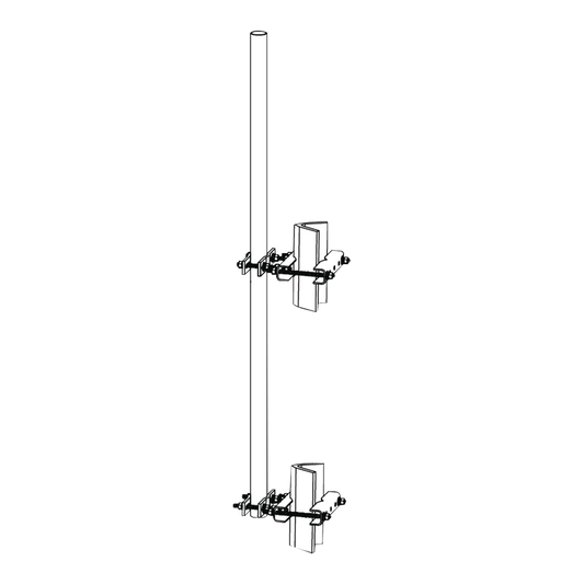 TRY-ST-LM-1.9X6 Montaje lateral con Mástil de 1.9 diam. x 6 (1.8m) longitud.
