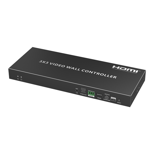 TT109VW4K Controlador de video Wall | 1 entrada de fuente fuente HDMI a 9 salidas HDMI | 3x3 | 4K60Hz