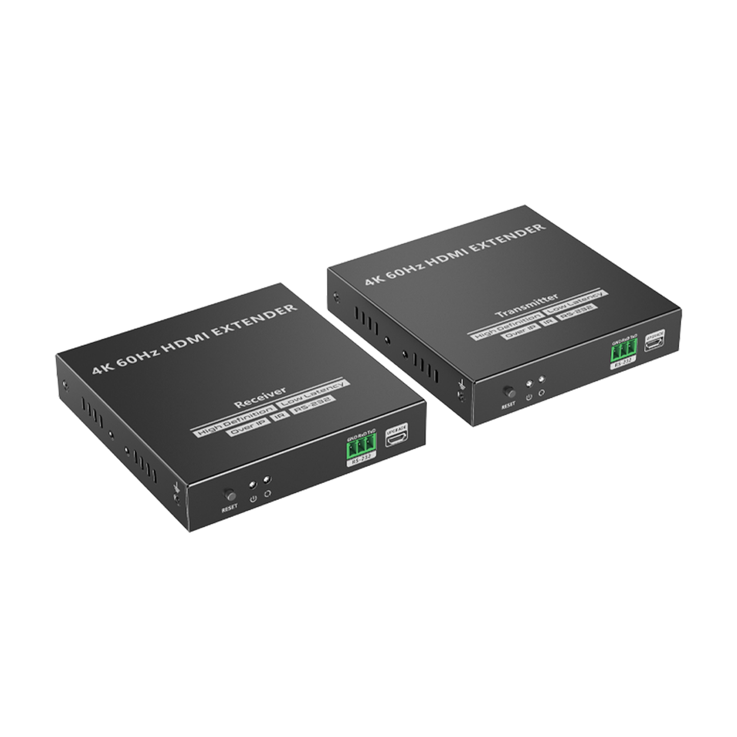 TT-582 - Kit Extensor HDMI para distancias de 120 metros | Soporta resolución 4K @60Hz | Cat 6, 6a y 7 | Salida Loop en el Tx para visualización local | Soporta control remoto del equi