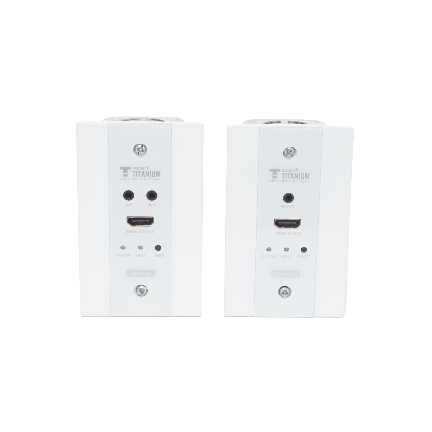 Kit Extensor HDMI en PLACAS DE PARED para distancias de 70 metros / Resolución 4K@60Hz / Cat 6/6A/ 7 / HDR/ IPCOLOR/ Cero Latencia / Soporta Control Remoto / Placa de pared de 2.74 x 4.49? (tamaño estándar de EE.UU.)