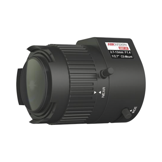 Lente Varifocal 2.7 A 13 mm / Resolución 6 Megapixel / Iris Automático / Formato 1/2.7 / Compatible con Cámaras HIKVISION