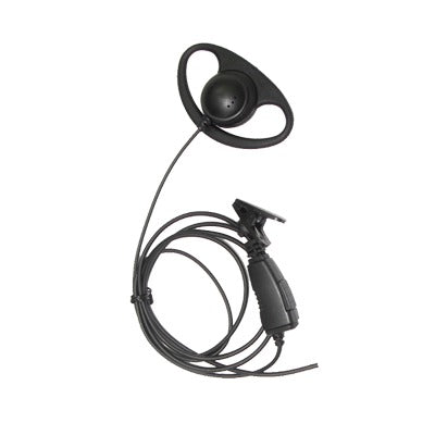 TX-160N-M01 - Micrófono de solapa con gancho auricular en forma de D para radios GP300/SP50/P1225/PRO315/MAGONE/EP450/EP350