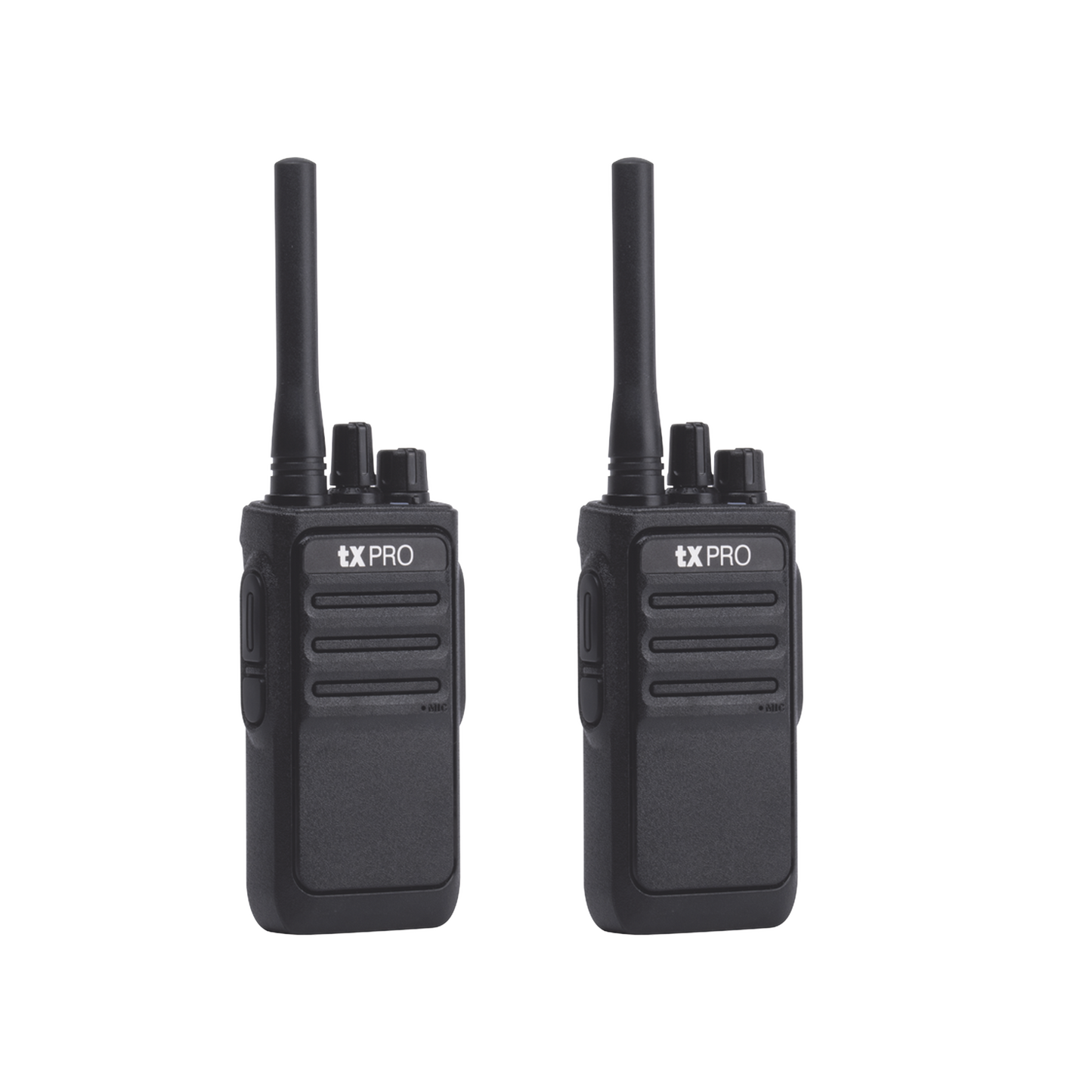 TX-320DUO - Par Radios Portátiles Analógicos UHF 400-470 MHz / 2W / 16 Canales / Preconfigurados / Listos para Usar