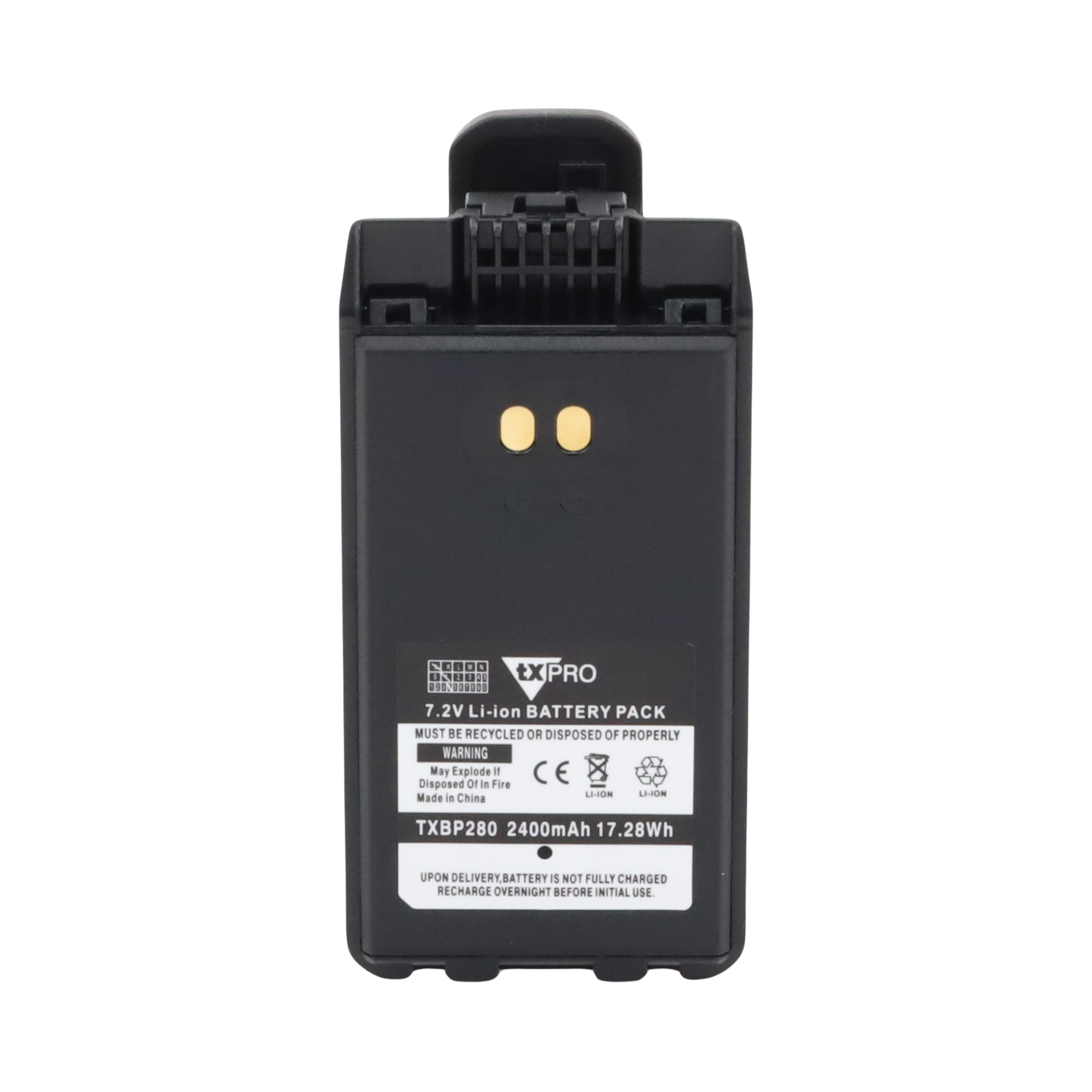 TXBP280 - Batería de Li-Ion de 2400mAh (typ), para radios IC-F1100 / F2100D