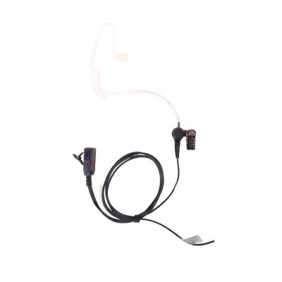 TX-EHKAV2 - Micrófono - audífono de tubo acústico de grado médico transparente con conector de dos pines para KENWOOD y TXPRO