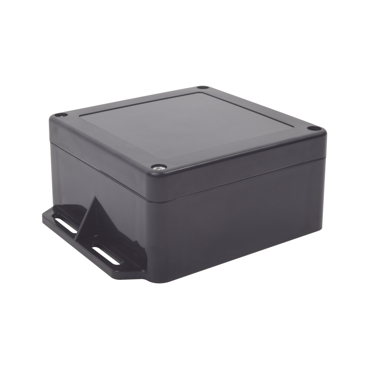 TXG-0152-BK - Gabinete Plástico Negro para Exterior (IP65) de 120 x 120 x 60 mm Cierre por Tornillos.
