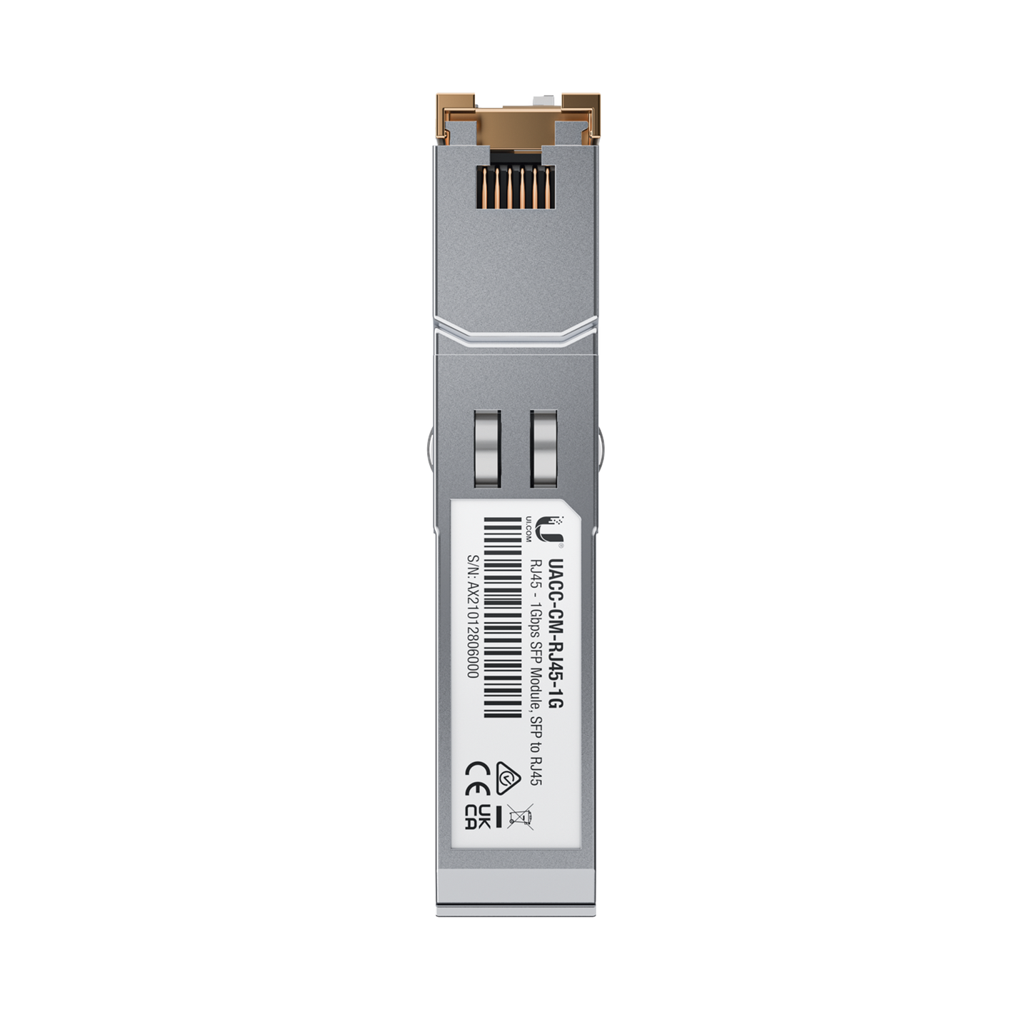 UACC-CM-RJ45-1G - UFiber Módulo de fibra SFP convertidor a cobre RJ45 10/100/1000 Mbps, distancia hasta 100 m