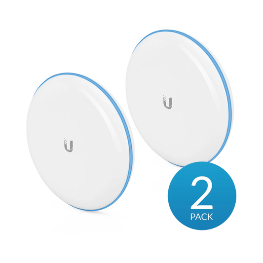 UBB Kit UniFi Building Bridge de 1+ Gbps en 60 GHz con radio redundante en 5 GHz, alcance de hasta 500 m