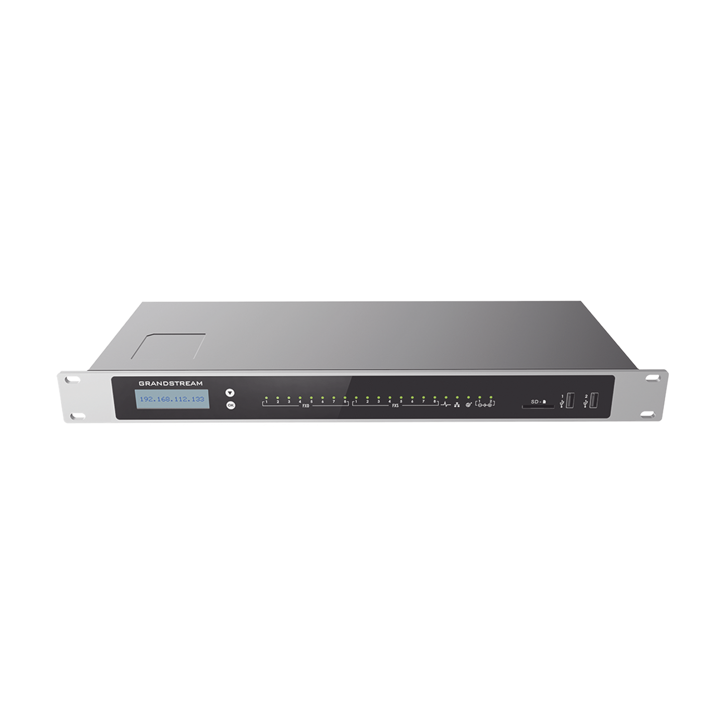 UCM6308A - Conmutador IP-PBX para hasta 1500 usuarios y 200 llamadas simultaneas, 8FXO, 8FXS, solución para PyMEs
