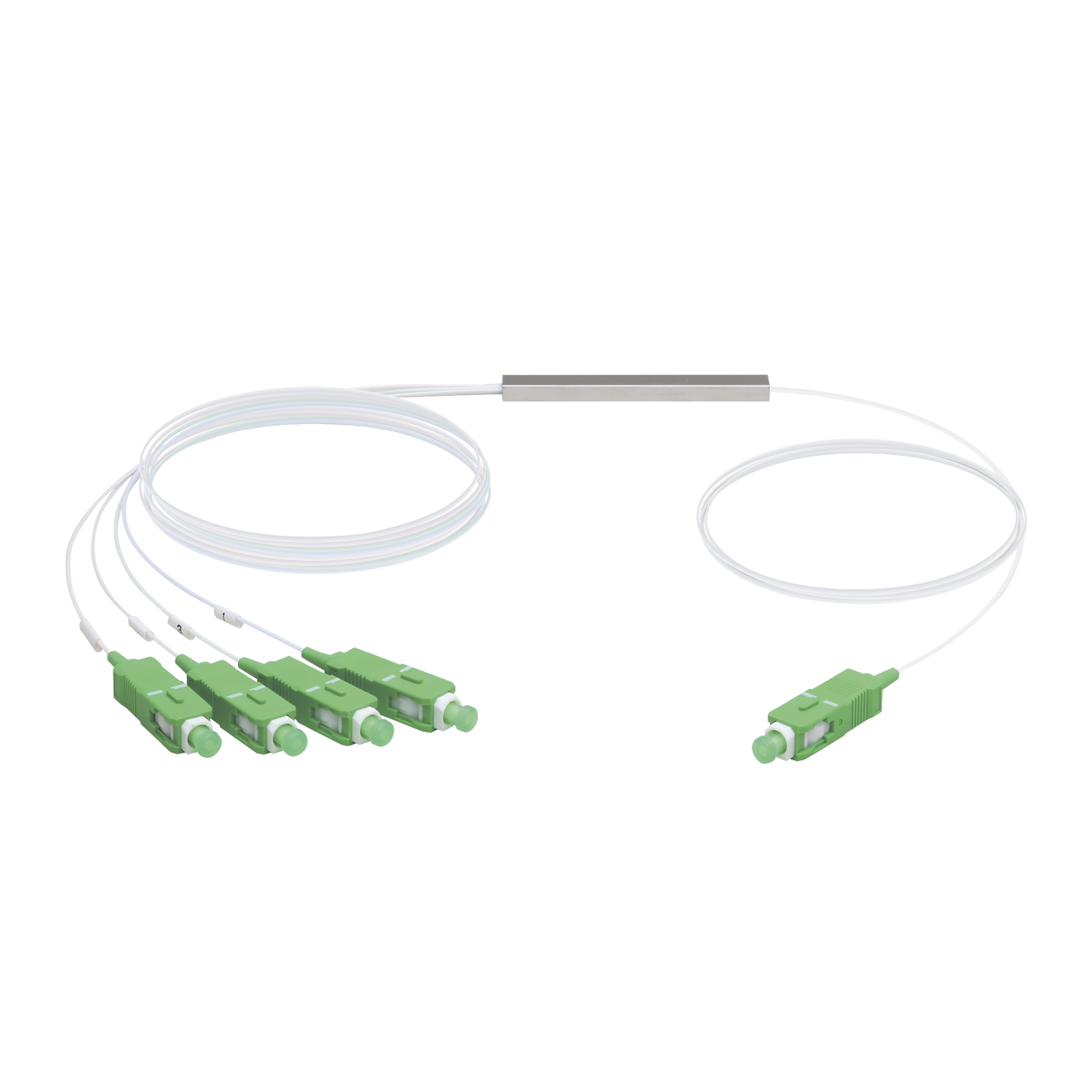 UF-SPLITTER-4 UFiber Splitter (Divisor Óptico) PLC 1 x 4, con conectores SC/APC