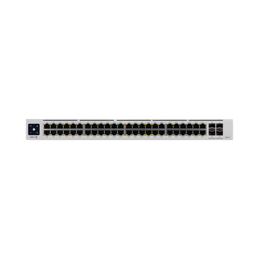 USW-PRO-48-POE UniFi Switch USW-Pro-48-POE Gen2, Capa 3 de 48 puertos PoE 802.3at/bt + 4 puertos 1/10G SFP+, 600W, pantalla informativa