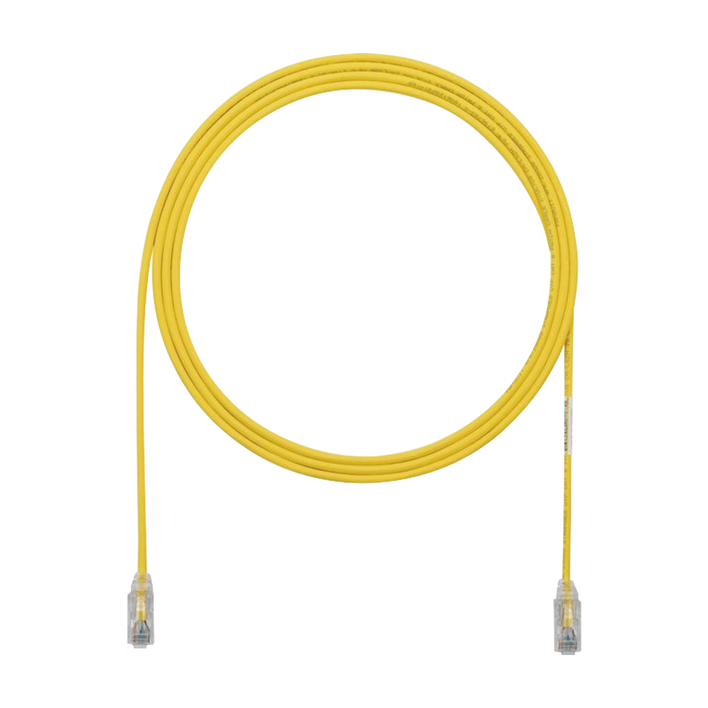 UTP28SP10YL - Cable de Parcheo TX6, UTP Cat6, Di�metro Reducido (28AWG), Color Amarillo, 3.05 Metros (10 Pies)