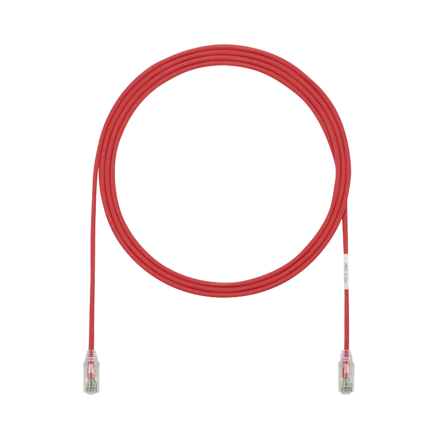 UTP28SP3RD - Cable de Parcheo TX6, UTP Cat6, Di�metro Reducido (28AWG), Color Rojo, 0.91 Metros (3 Pies)