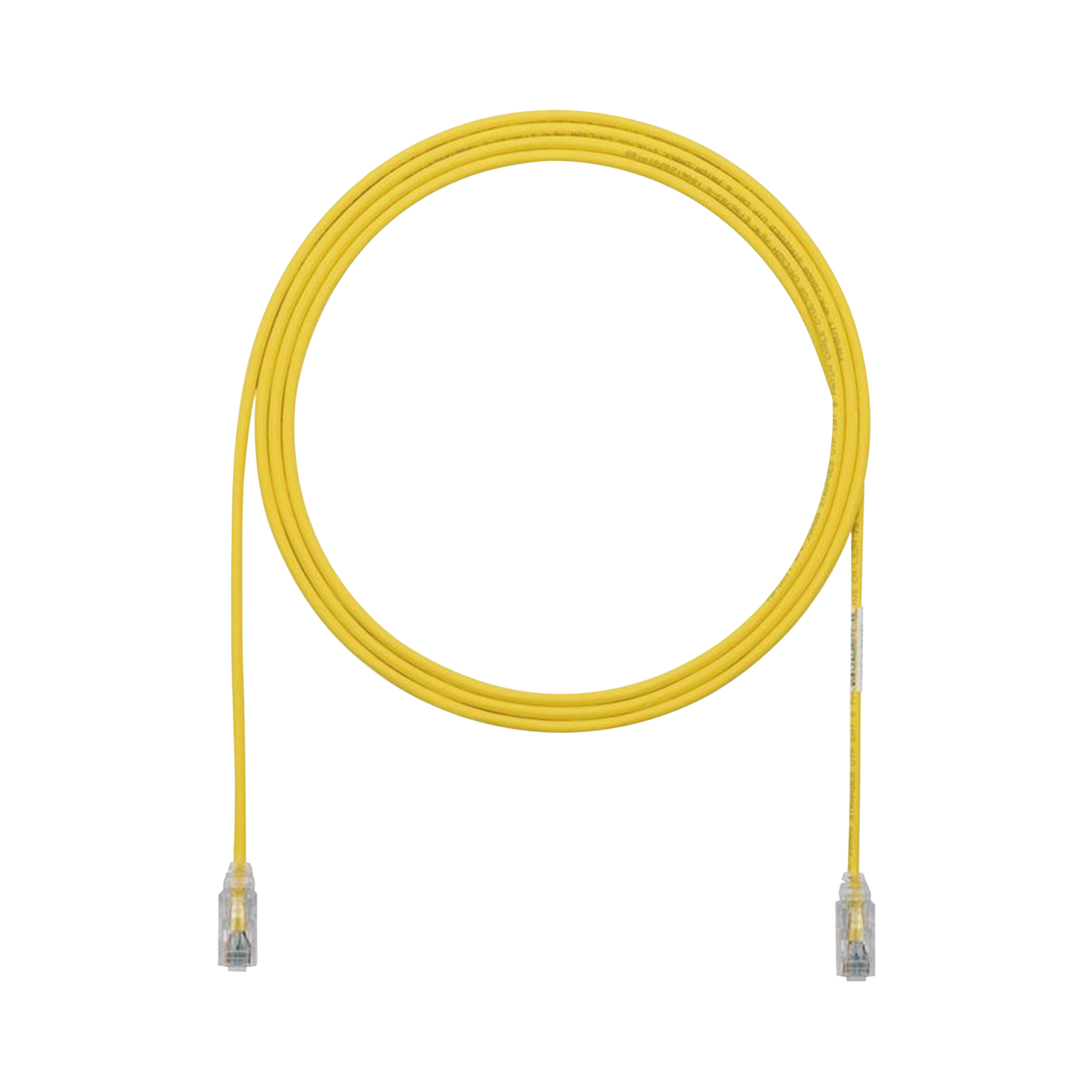UTP28SP7YL - Cable de Parcheo TX6, UTP Cat6, Di�metro Reducido (28AWG), Color Amarillo, 2.13 Metros (7 Pies)