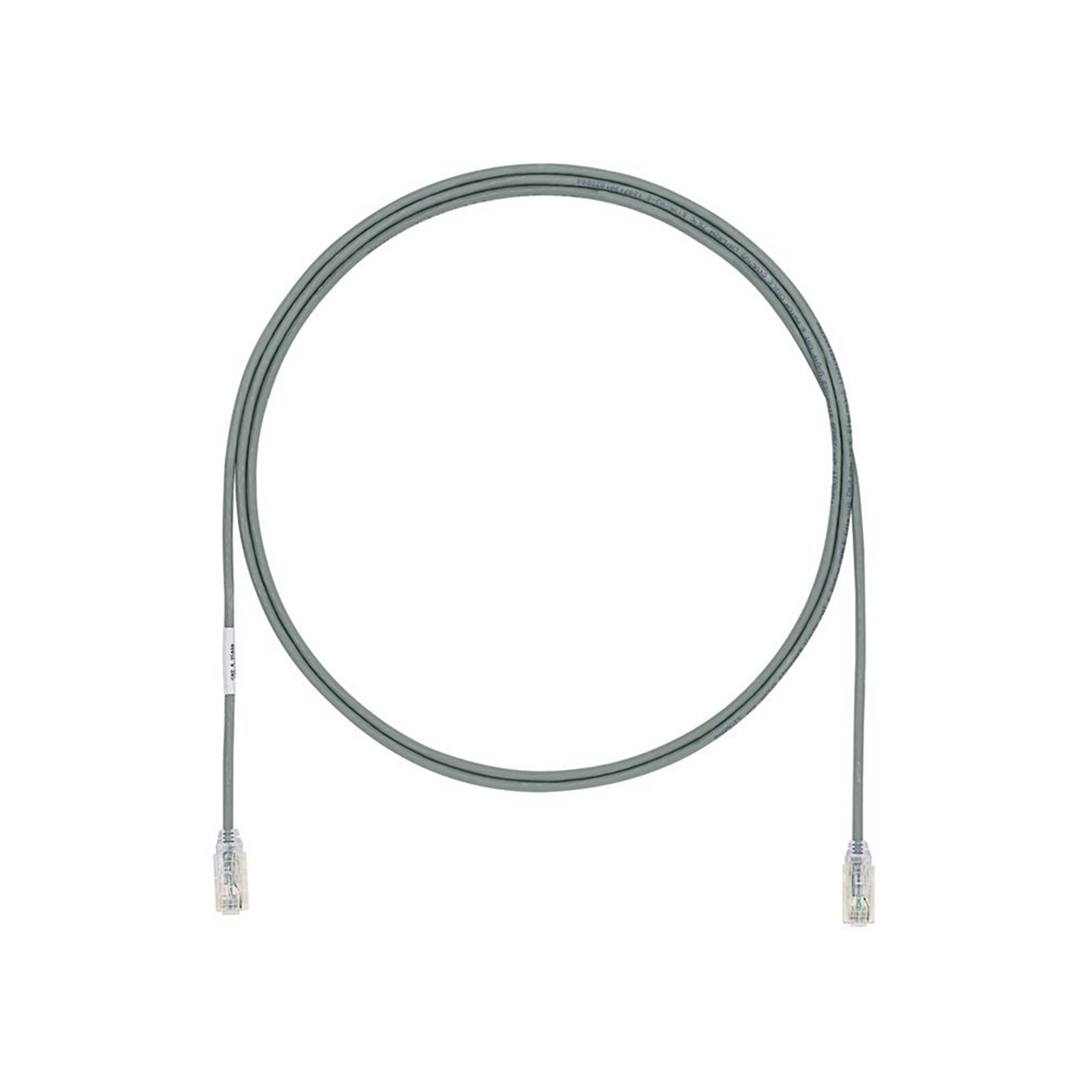 UTP28X3GY - Cable de Parcheo UTP Cat6A, CM/LSZH, Di�metro Reducido (28AWG), Color Gris, 0.91 Metros (3 Pies)