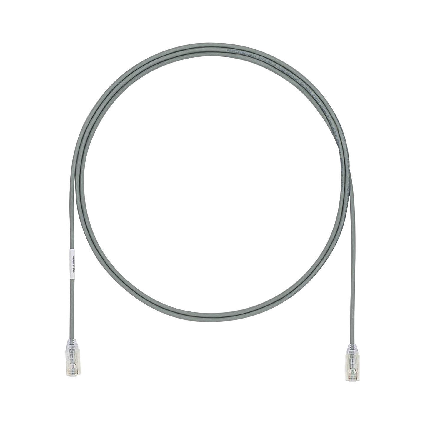 UTP28X7GY - Cable de Parcheo UTP Cat6A, CM/LSZH, Di�metro Reducido (28AWG), Color Gris, 2.13 Metros (7 Pies)