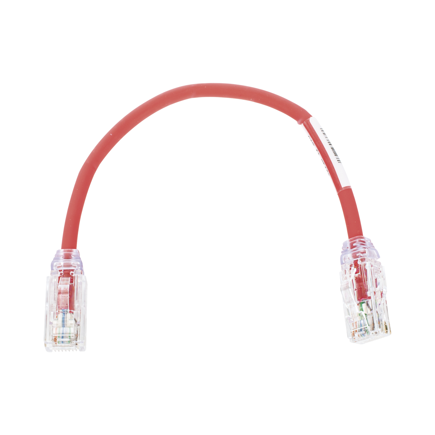 UTP28X8INRD - Cable de Parcheo UTP, Cat6A, Di�metro Reducido (28 AWG), CM/LSZH, Color Rojo, 20.3 cm (8 Pulgadas)