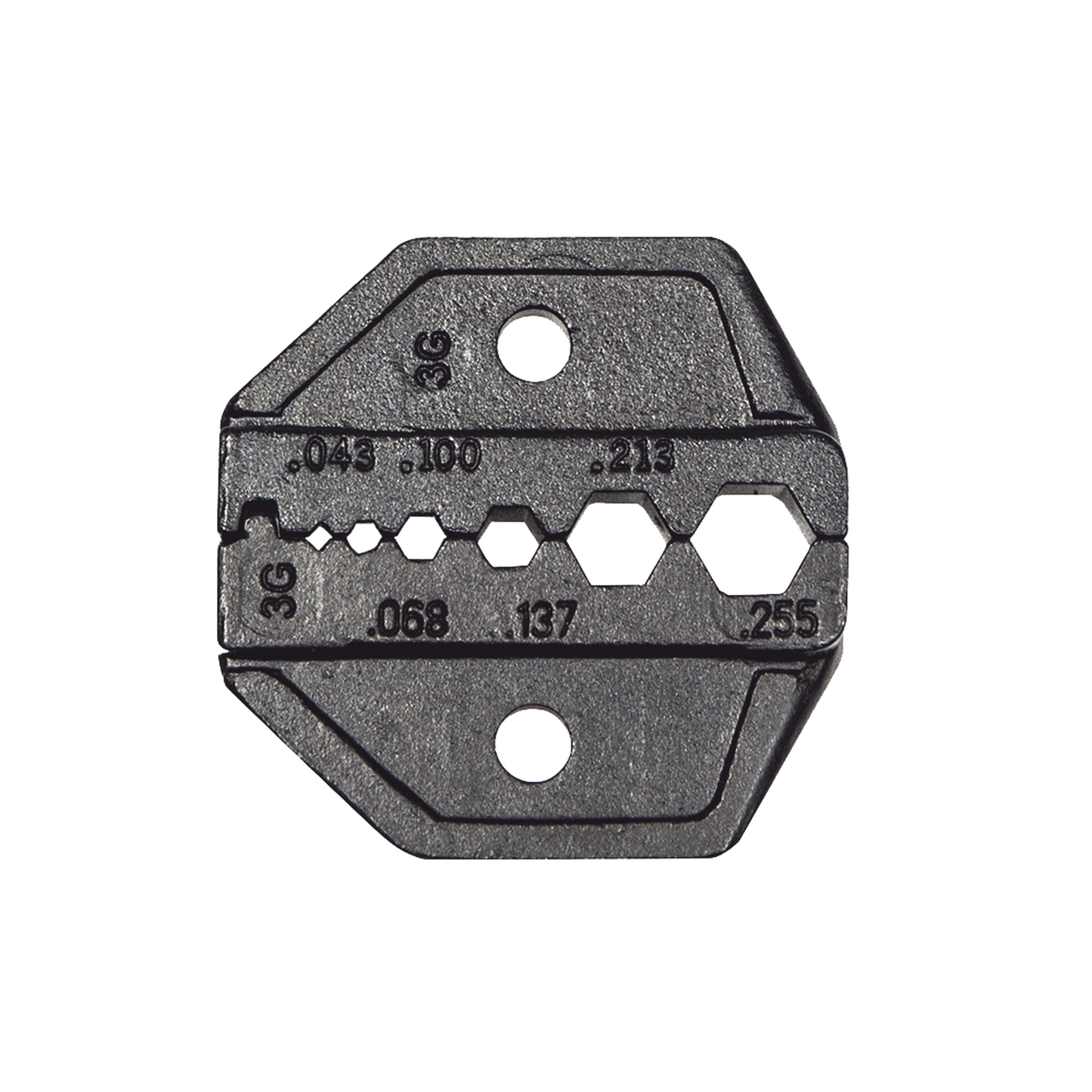 Matriz Ponchadora para RG58, RG59, RG62 y RG174. Compatible con Pinza Ponchadora VDV200-010