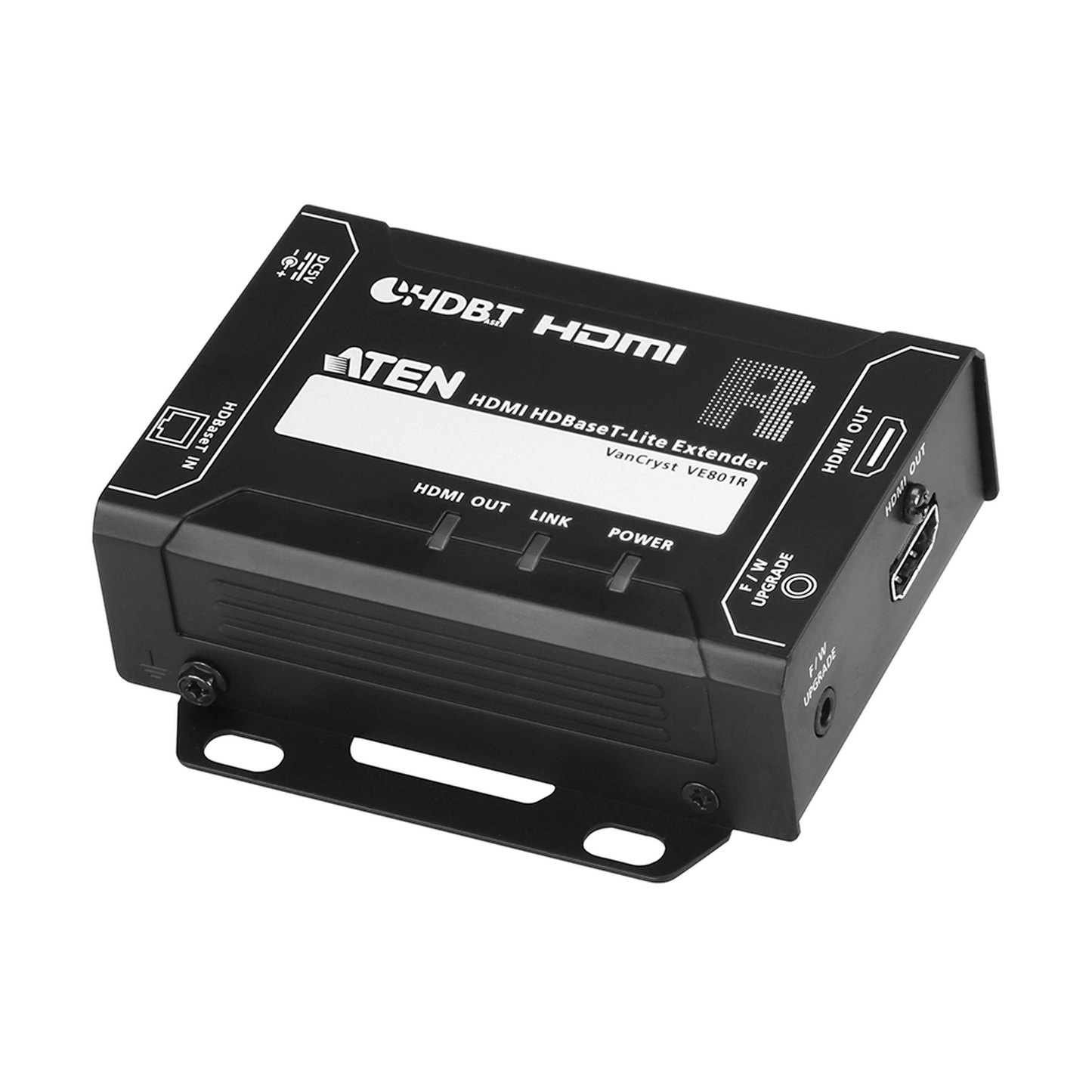 VE801R - Receptor HDMI HDBaseT-Lite | Hasta 4K a 40 m (Cat 5e/6) / 40 m (Cat 6a/ATEN 2L-2910 Cat6); 1080 p a 60 m (Cat 5e/6) / 70 m (Cat 6a/ATEN 2L-2910 Cat6) | HDBaseT Clase B