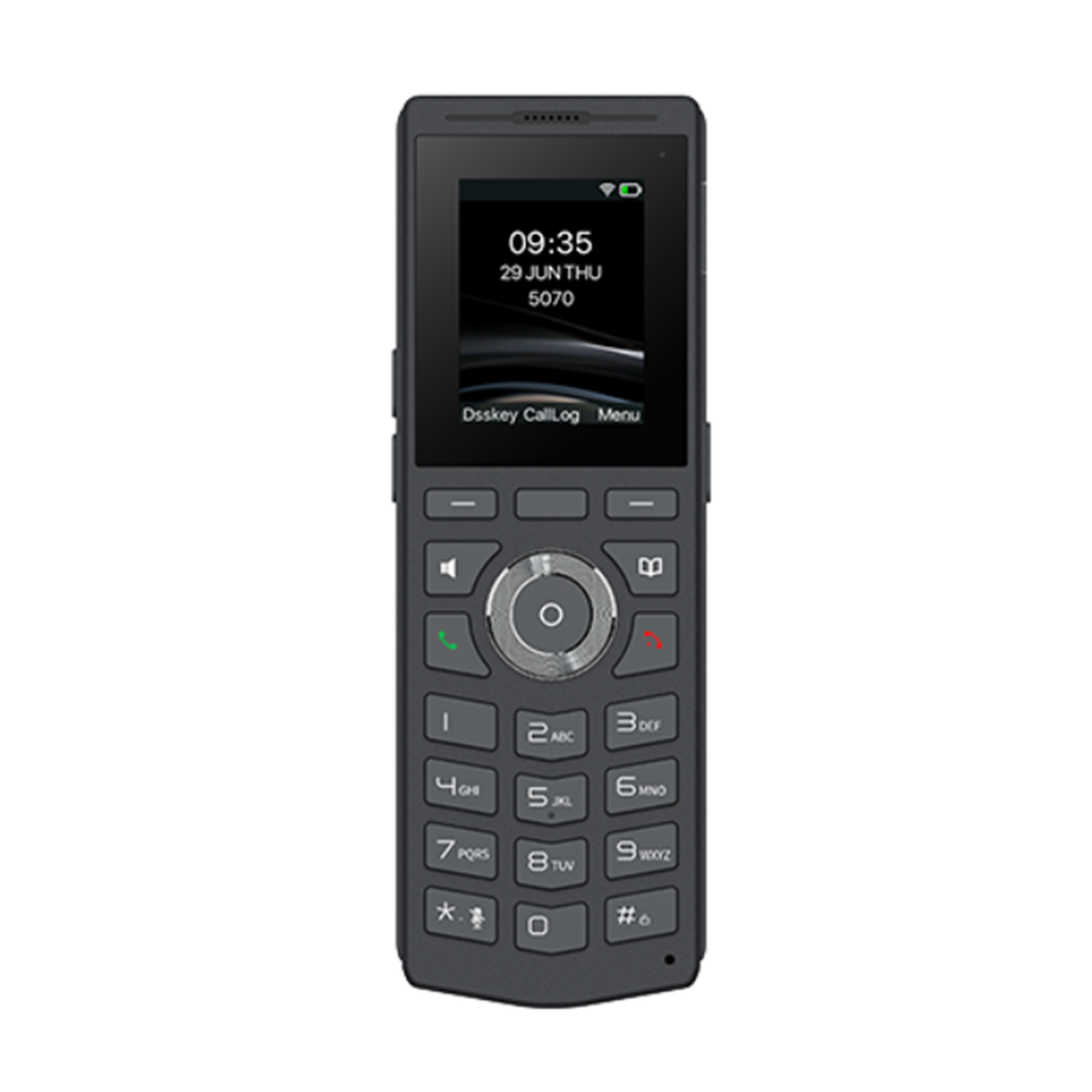 W610W - Teléfono IP Wi-Fi portátil y elegante diseñado para aplicaciones de comunicación móvil.