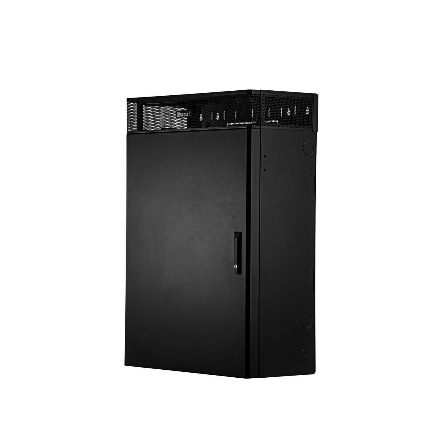 WME6BL - Gabinete de Montaje en Pared TrueEdge™, Con 6 UR para Equipo Activo y 6 UR para Paneles de Parcheo, Fabricado en Acero, Color Negro