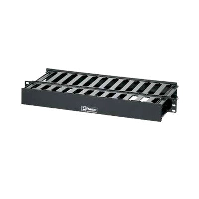 WMPSE - Organizador de Cables Horizontal PatchLink, Doble (Frontal y Posterior), Para Rack de 19in, 1UR