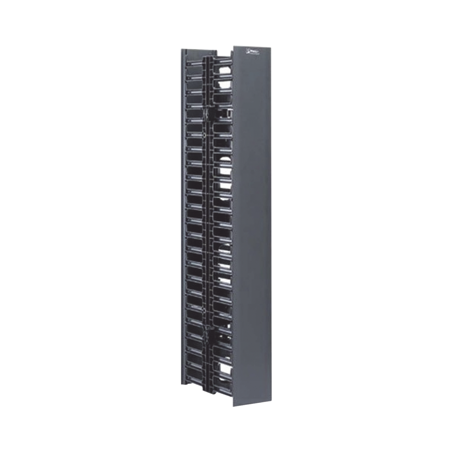 WMPV22E Organizador Vertical NetRunner, Doble (Frontal y Posterior), de 22.5 UR, 4.9in de Ancho, Color Negro