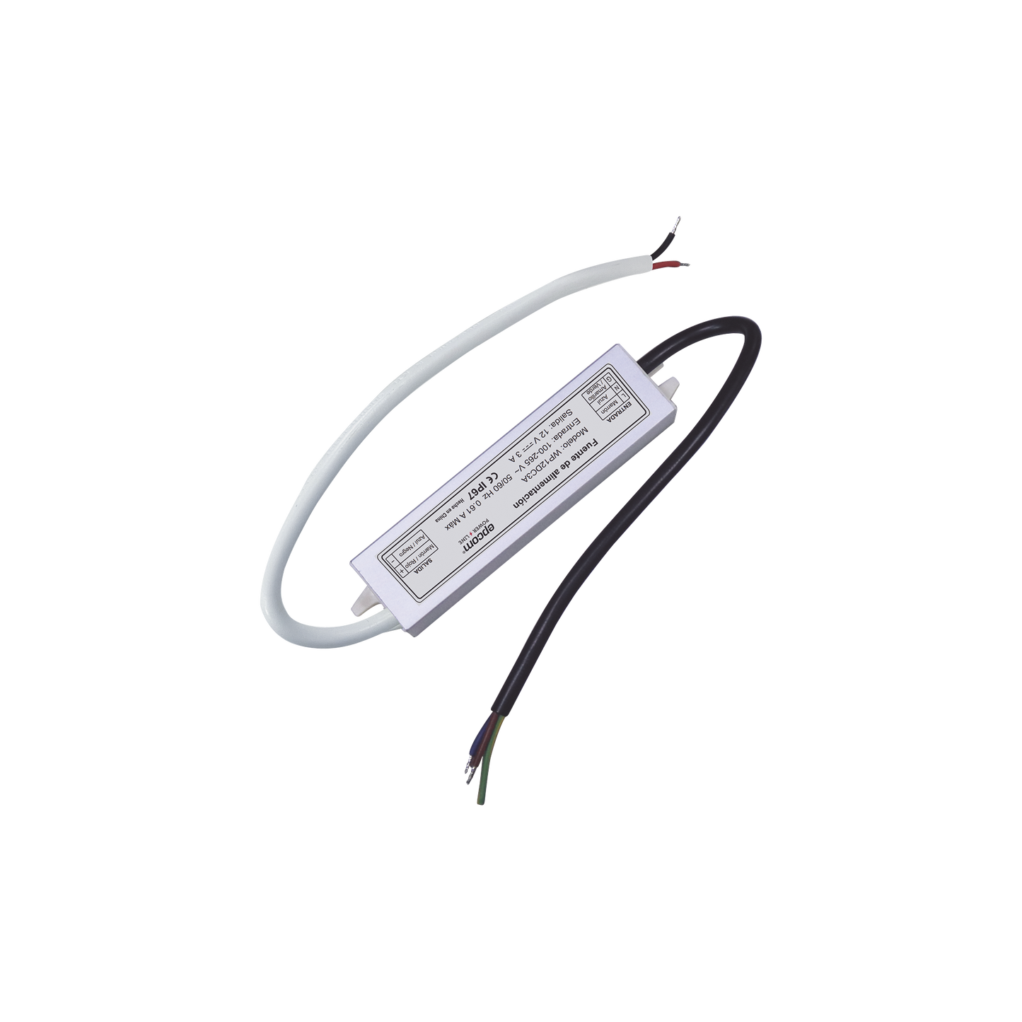 WP12DC3A - Fuente 12 V / 3 Amperes / Waterproof / Intemperie grado IP67