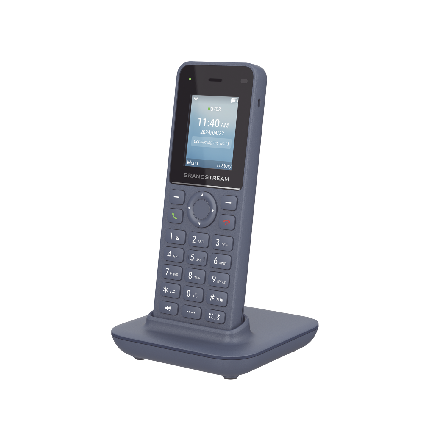 WP816 - Teléfono IP inalámbrico Wi-Fi, portátil, 2 líneas, 2 cuentas SIP, Voz HD, Bluetooth, Puerto USB tipo C