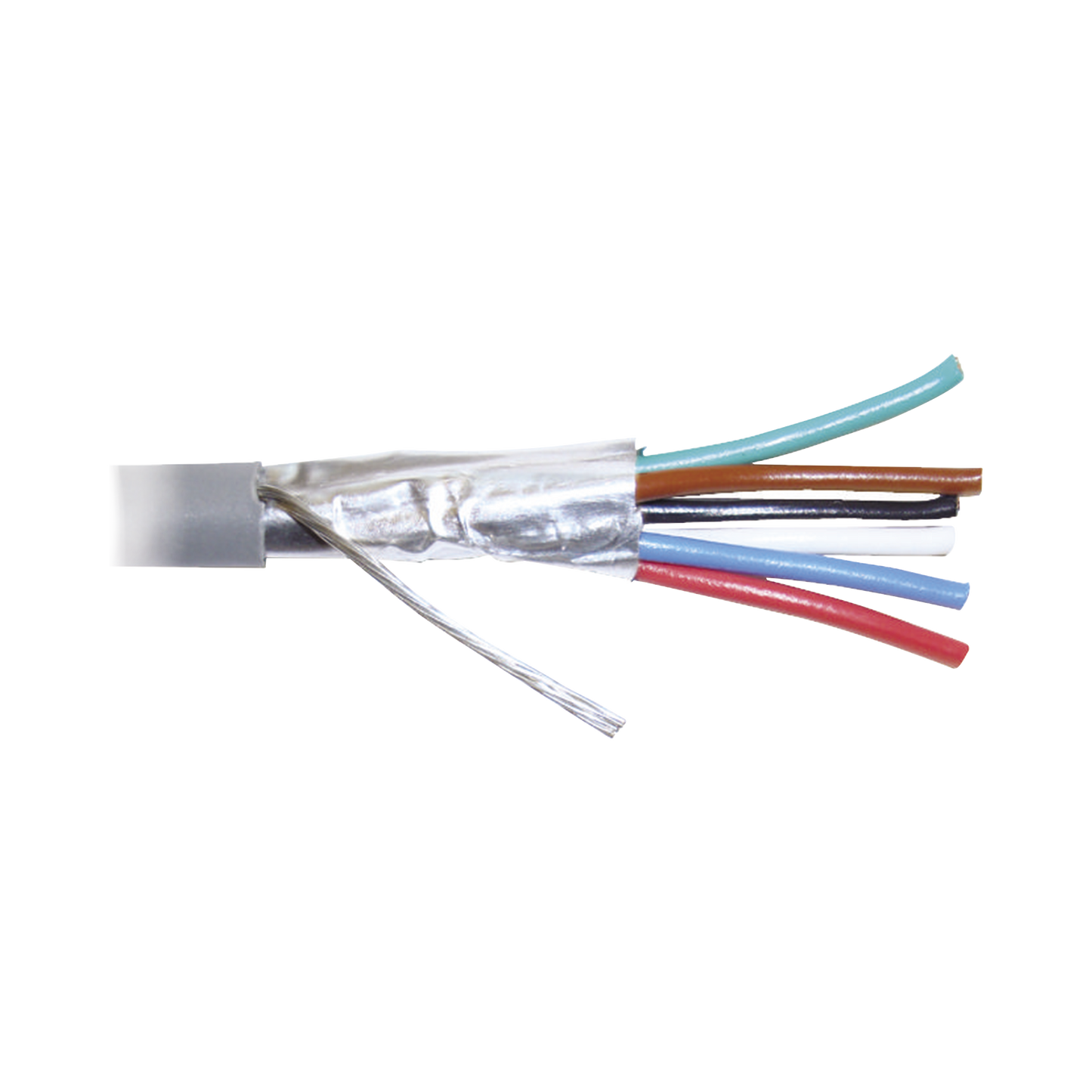 WZ12 Bobina de 305 metros de cable 8 conductores, 22 AWG, tipo CMR, de color gris para aplicaciones en Alarmas de intrusión /Control de acceso/Interfonos y TV porteros/Automatización/Audio y Voceo.