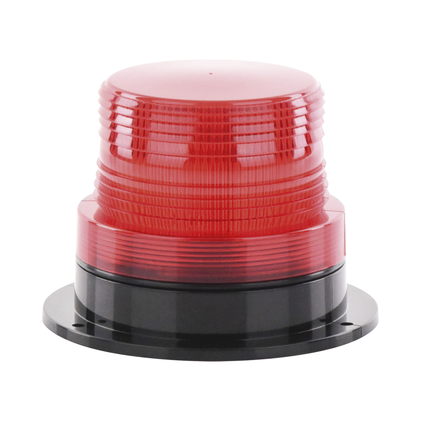 X127R - Burbuja Brillante de Larga Vida Útil, con 8 LEDs Color Rojo, Domo Rojo, 110 Vca