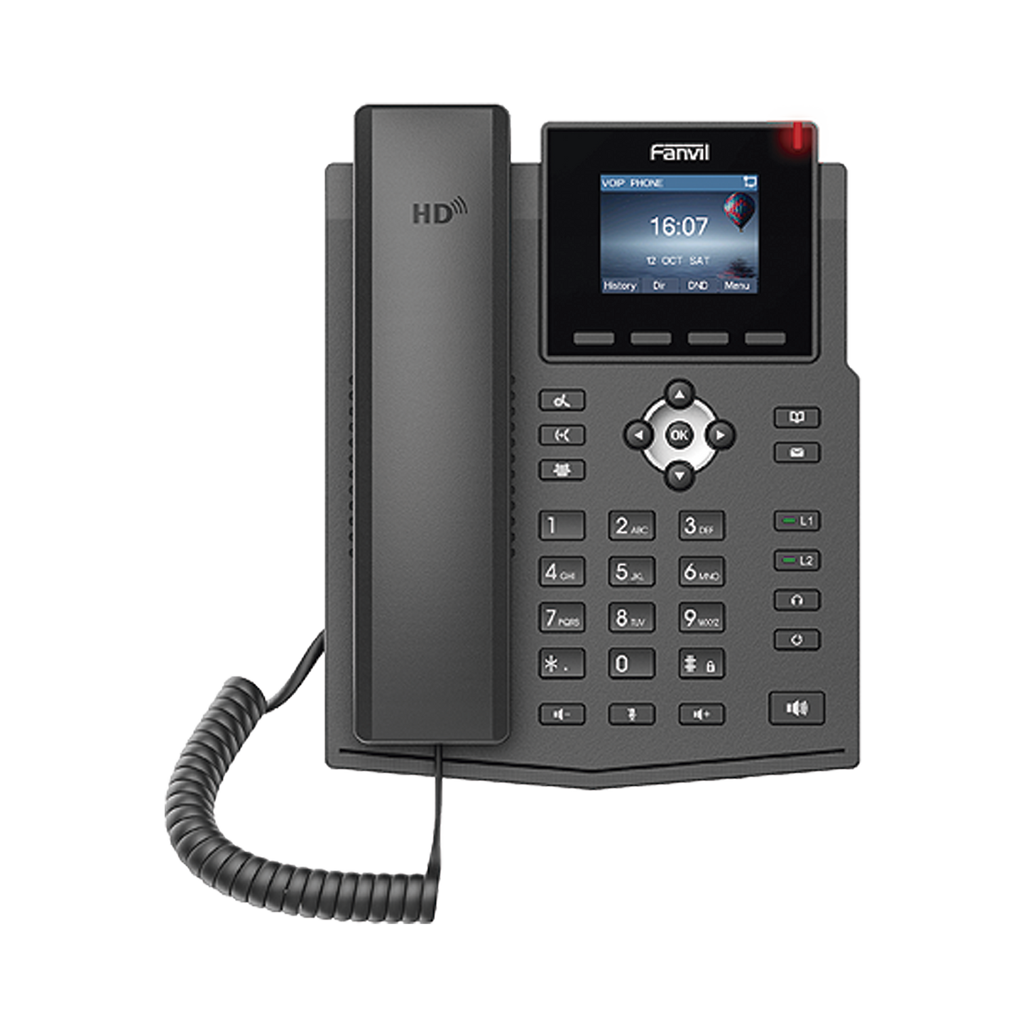 X3SP-V2 - Teléfono IP empresarial para 4 líneas SIP con pantalla LCD de 2.4 pulgadas a color, Opus y conferencia de 3 vías, PoE.