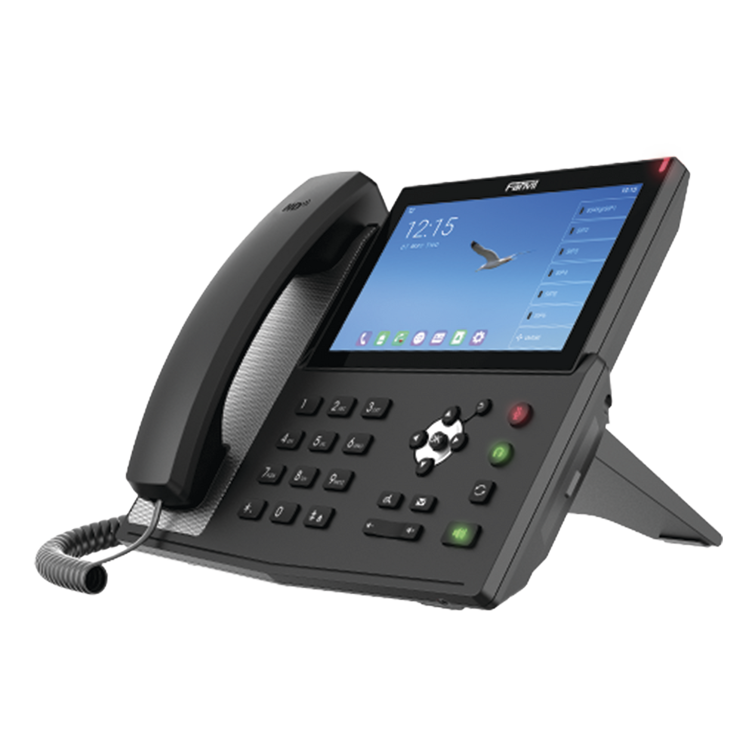 X7A - Teléfono IP Android Empresarial para 20 lineas SIP, pantalla táctil, Wi-Fi y Bluetooth, PoE, hasta 112 botones DSS, puertos Gigabit, soporta recepción de video.