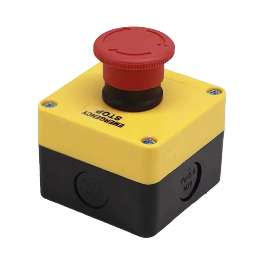 XBS-S-T01 Botón de Stop Tipo Enclavado / Para Barreras Vehiculares, Operadores Corredizos y Abatibles.