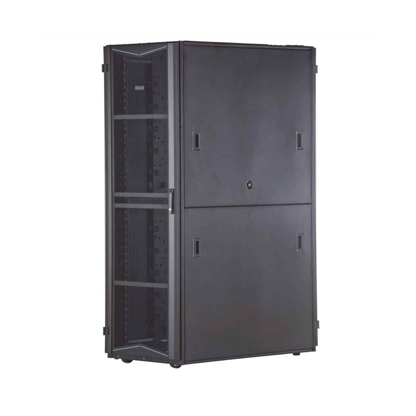 XG64212BS0001 - Gabinete FlexFusion para Centros de Datos, 42 UR, 600 mm de Ancho, 1070 mm de Profundidad, Fabricado en Acero, Color Negro