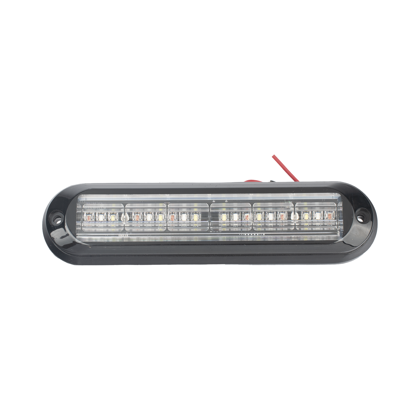 XLT1835RWB - Luz Auxiliar, Ultra Brillante, IP67, 18 LEDs, Tricolor, Color Rojo/Claro/Azul, con mica transparente y bisel negro