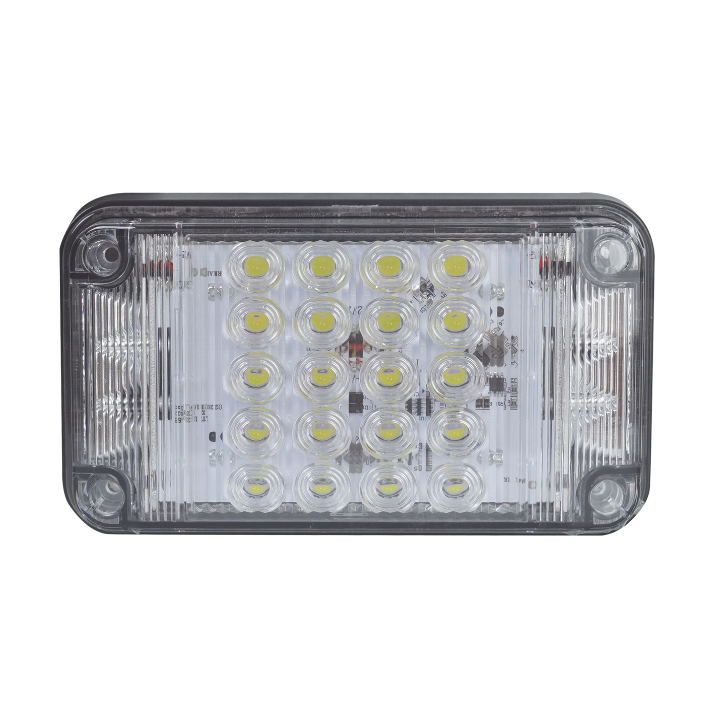 XLTE2345W - Luz de Advertencia de 7X4", Color Claro, Con Luces de Trabajo, Ideal para Ambulancias