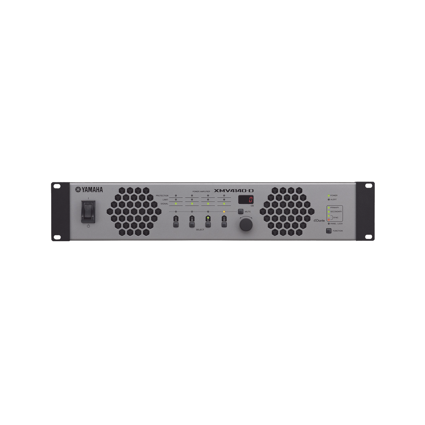 XMV4140D - Amplificador de Audio Multicanal con Conexión Análoga | DANTE | 4 Canales, 140W | 8 OHMS | 70/100V