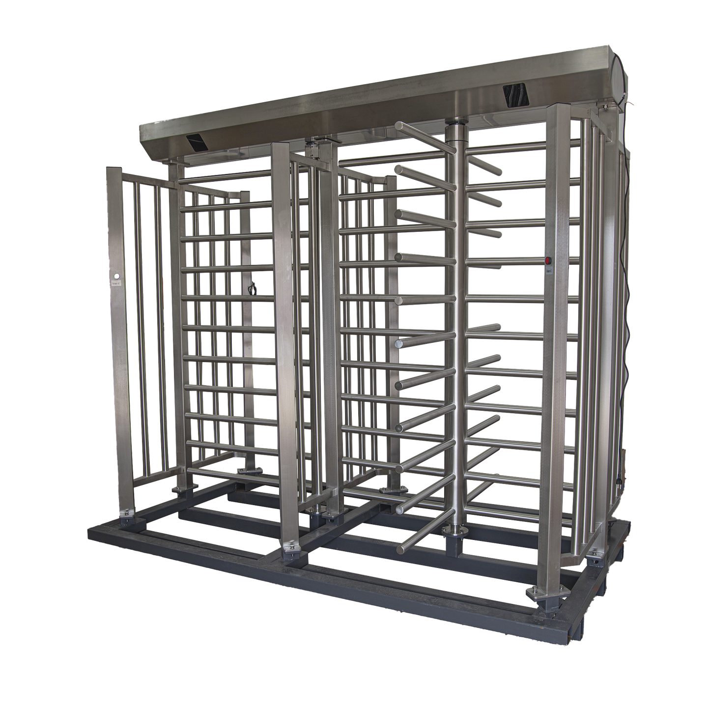 XTD-100 Torniquete De Paso Doble de Cuerpo Completo con Puerta Lateral y Rehilete de Acceso / Fabricado en Acero Inoxidable Grado 304 /