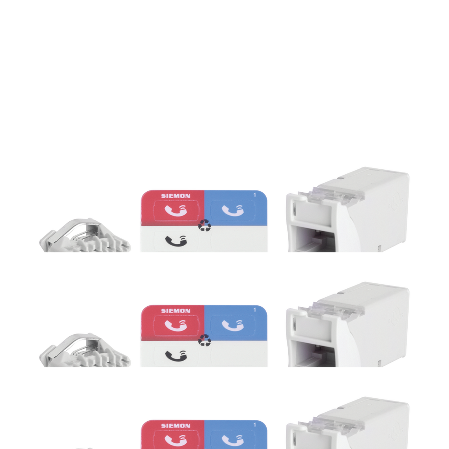Z6A-02 - Jack Z-MAX Cat6A, UTP, Montaje H�brido en Placa de Pared (Plano y Angulado), Color Blanco