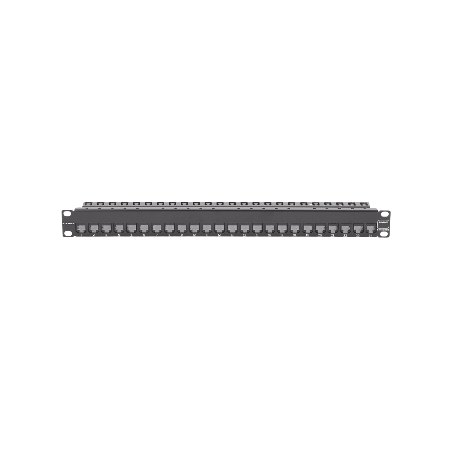 Z6AS-PNL-24K - Patch Panel Z-Max de 24 Puertos, Blindado, Precargado con Jacks Categor�a 6A, Plano, 1UR
