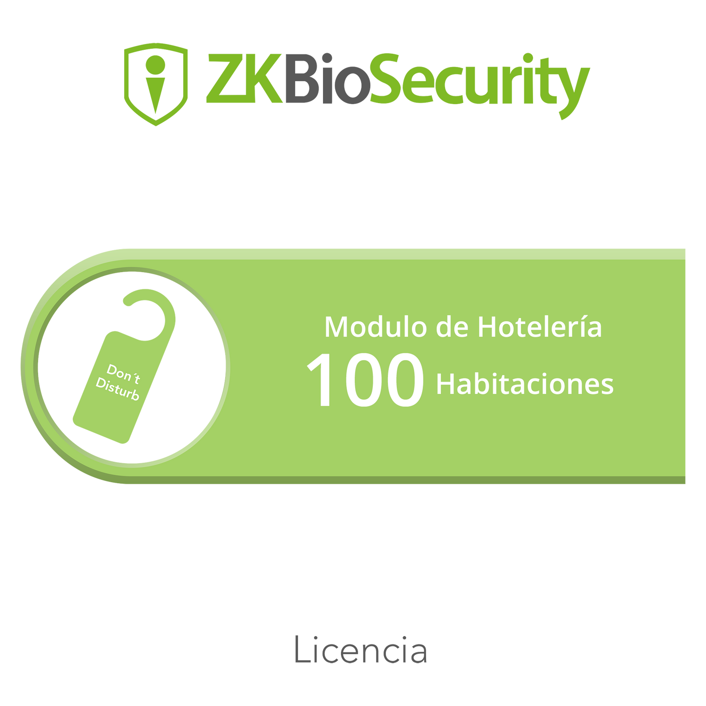 ZK-BS-HOTEL-100 Licencia para ZKBiosecurity para modulo de hoteleria para 100 habitaciones
